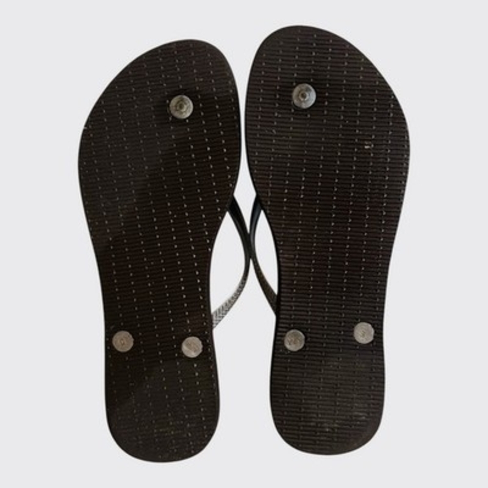 Havaianas Dark Brown Flip Flops Unisex Casual Beach Sandals Size 7/8 Unisex - Picture 5 of 5